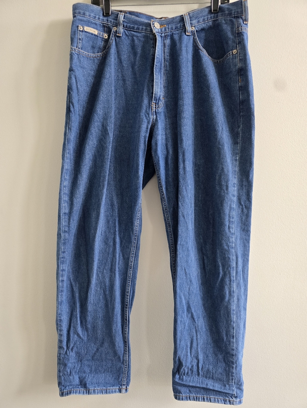 Calvin Klein Jeans Easy Fit Dark Wash Denim 36x30 Mens - Picture 2 of 6